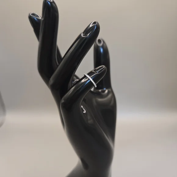 Nose Ring with Silver Accents Surgical Steel. - Picture 4 of 4